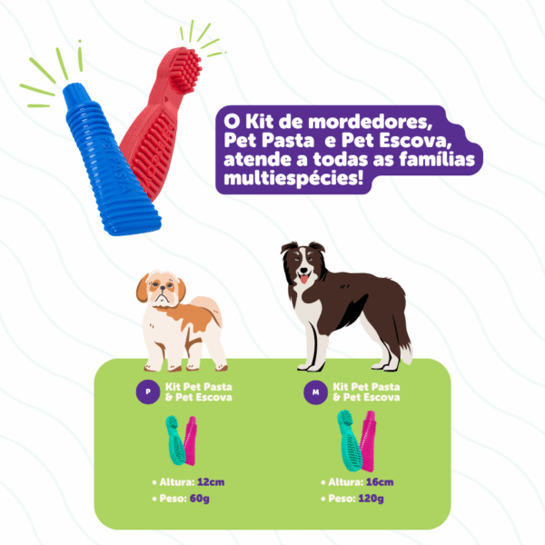 Kit Pet Pasta + Pet Escova Mordedor Nylon Resitente Pet Games - Image 3